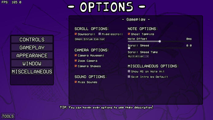 Options - Gameplay